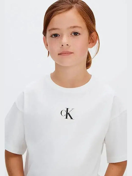 CALVIN KLEIN KIDS LOGO BOXY T SHIRT