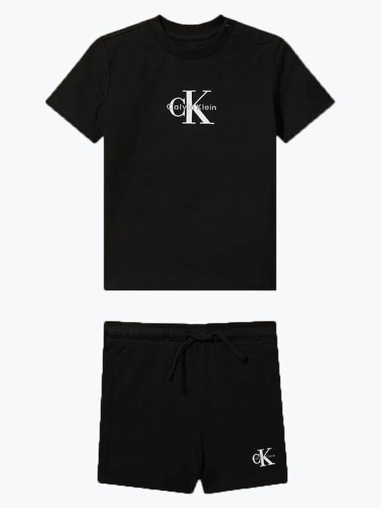 CALVIN KLEIN KIDS 2 PIECES KNIT SHORT SET