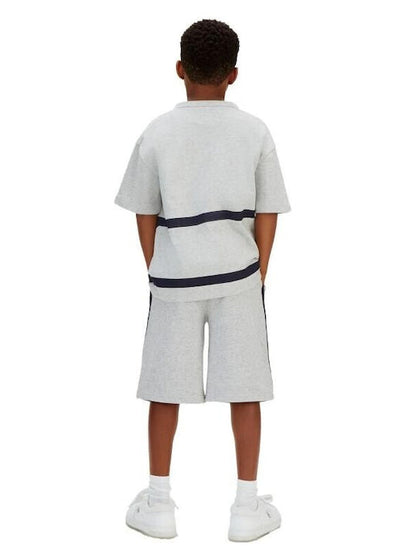CALVIN KLEIN RELAXED VARSITY LOGO SHORTS