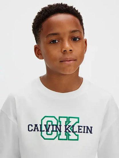 CALVIN KLEIN KIDS VARSITY LOGO T SHIRT