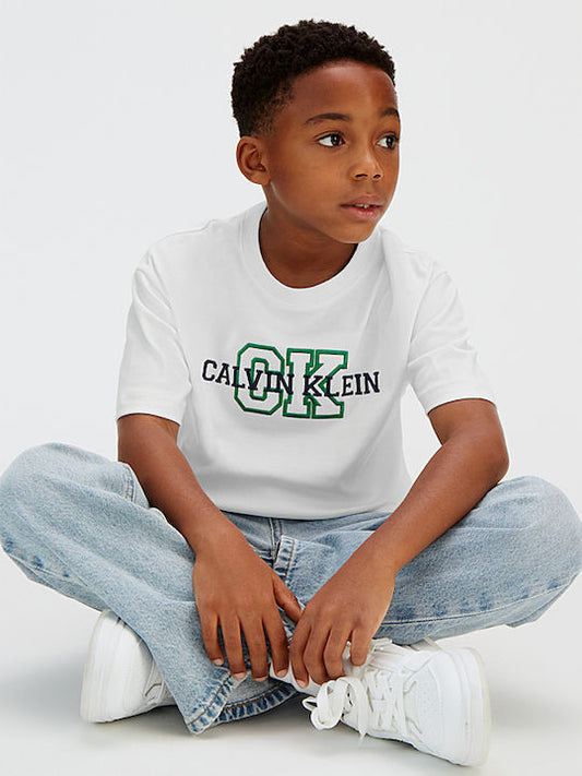 CALVIN KLEIN VARSITY LOGO T SHIRT
