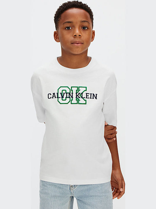 CALVIN KLEIN VARSITY LOGO T SHIRT