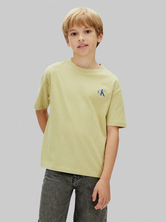 CALVIN KLEIN KIDS BRIDGE BACKPRINT T SHIRT