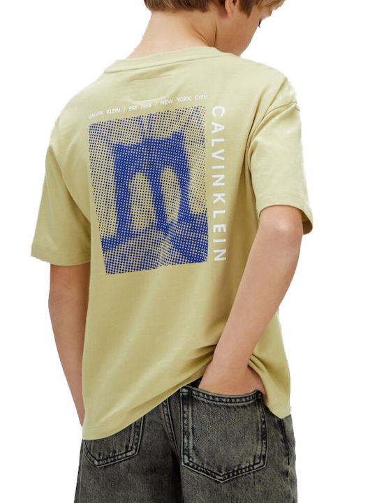 CALVIN KLEIN KIDS BRIDGE BACKPRINT T SHIRT