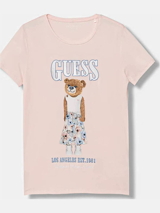 GUESS KIDS TEDDY BEAR GIRLS T SHIRT