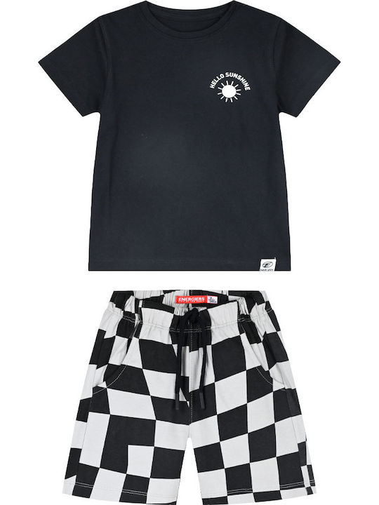 ENERGIERS SET CHECK SHORT & T SHIRT