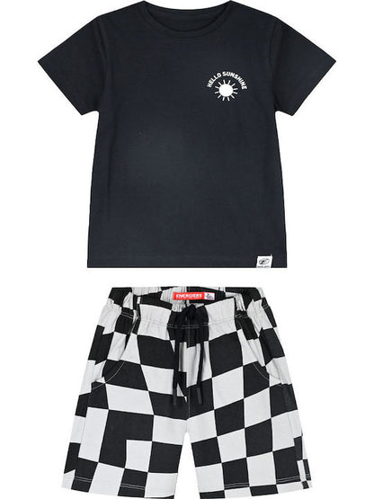 ENERGIERS SET CHECK SHORT & T SHIRT