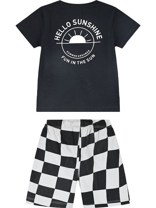 ENERGIERS SET CHECK SHORT & T SHIRT