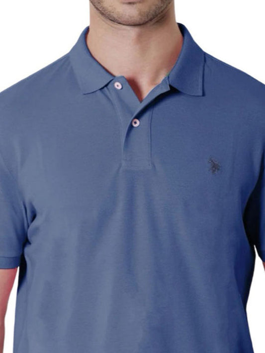 U.S POLO ASSN MAN SILVER & GOLD POLO SHIRT