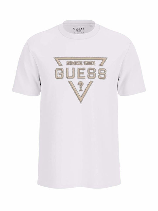 GUESS MAN TRIANGLE LOGO T SHIRT