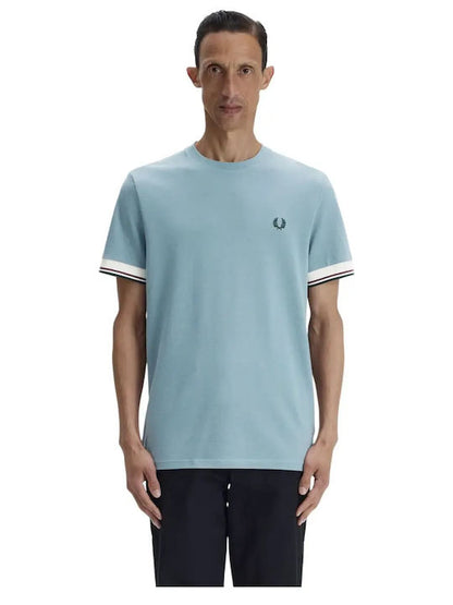 FRED PERRY TWIN TIPPED CUFF T SHIRT