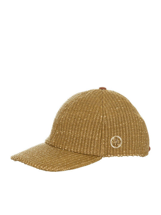 GUESS RAFFIA BASEBALL CAP