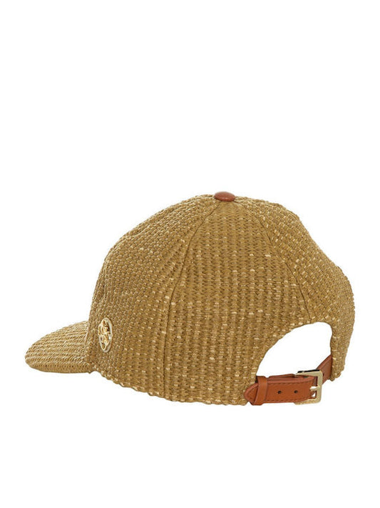 GUESS RAFFIA BASEBALL CAP