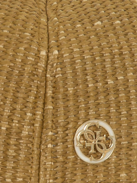 GUESS RAFFIA BASEBALL CAP