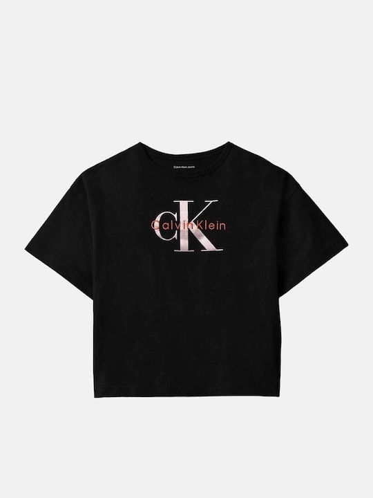 CALVIN KLEIN KIDS MONOLOGO OVERSIZED T SHIRT