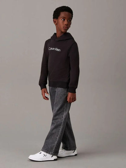 CALVIN KLEIN KIDS LOGO TERRY HOODIE