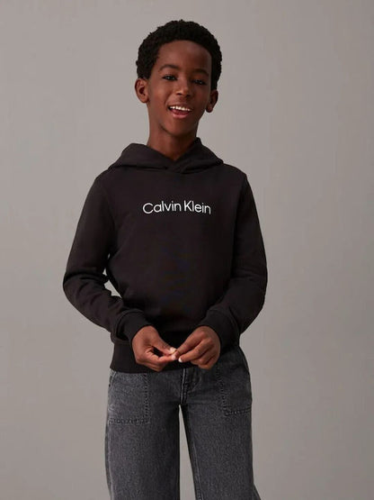 CALVIN KLEIN KIDS LOGO TERRY HOODIE