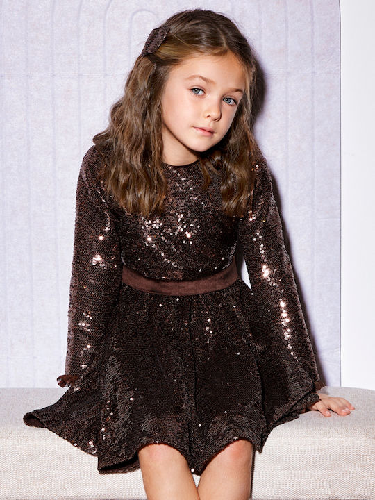 ABEL & LULA ALLOVER SEQUINS DRESS