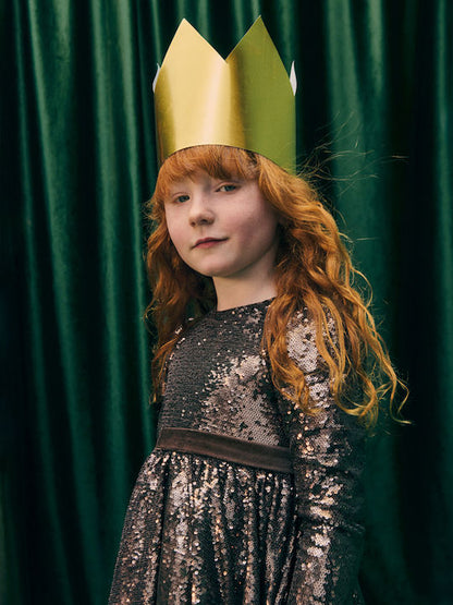 ABEL & LULA ALLOVER SEQUINS DRESS