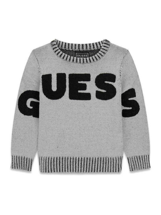 GUESS KIDS KNITTED LOGO PULLOVER