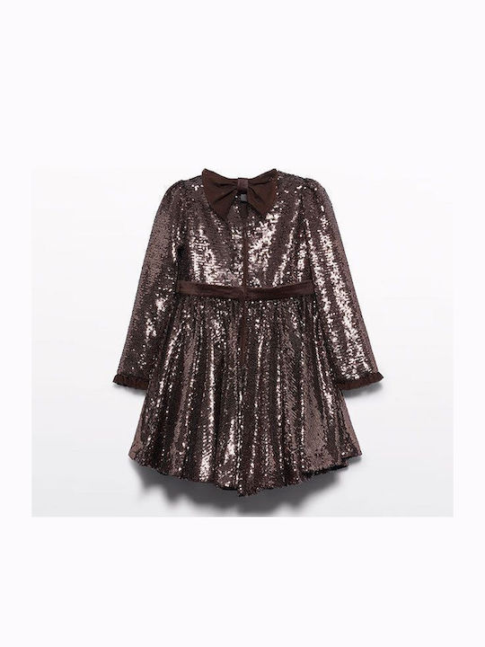 ABEL & LULA ALLOVER SEQUINS DRESS