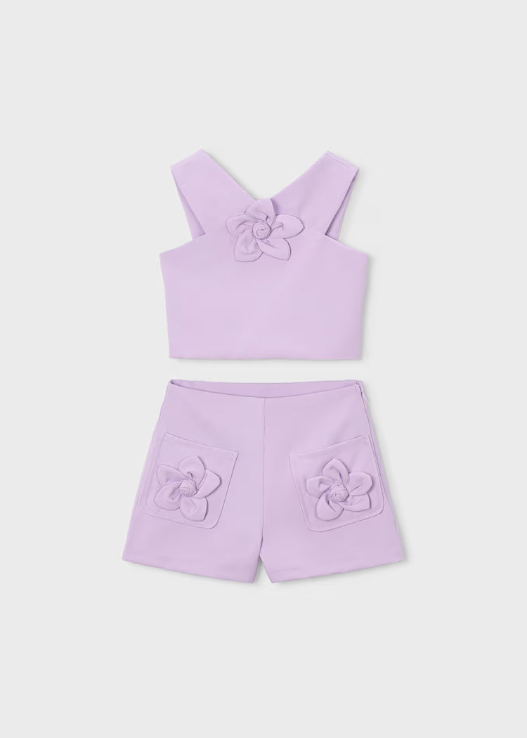 MAYORAL FLOWER SET WITH BERMUDA SHORTS