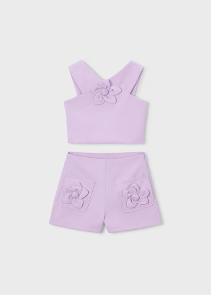 MAYORAL FLOWER SET WITH BERMUDA SHORTS