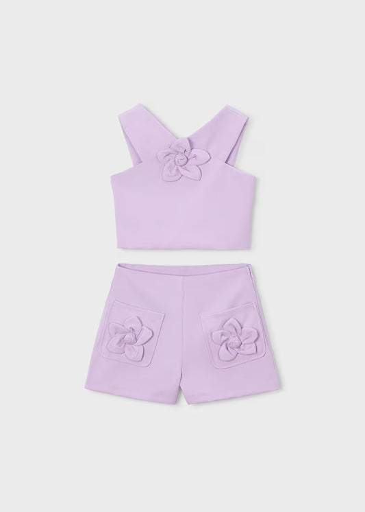 MAYORAL FLOWER SET WITH BERMUDA SHORTS