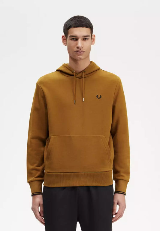 FRED PERRY TIPPED HOODED SWEATSHIRT