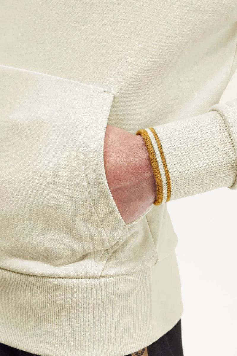 FRED PERRY TIPPED HOODED SWEATSHIRT