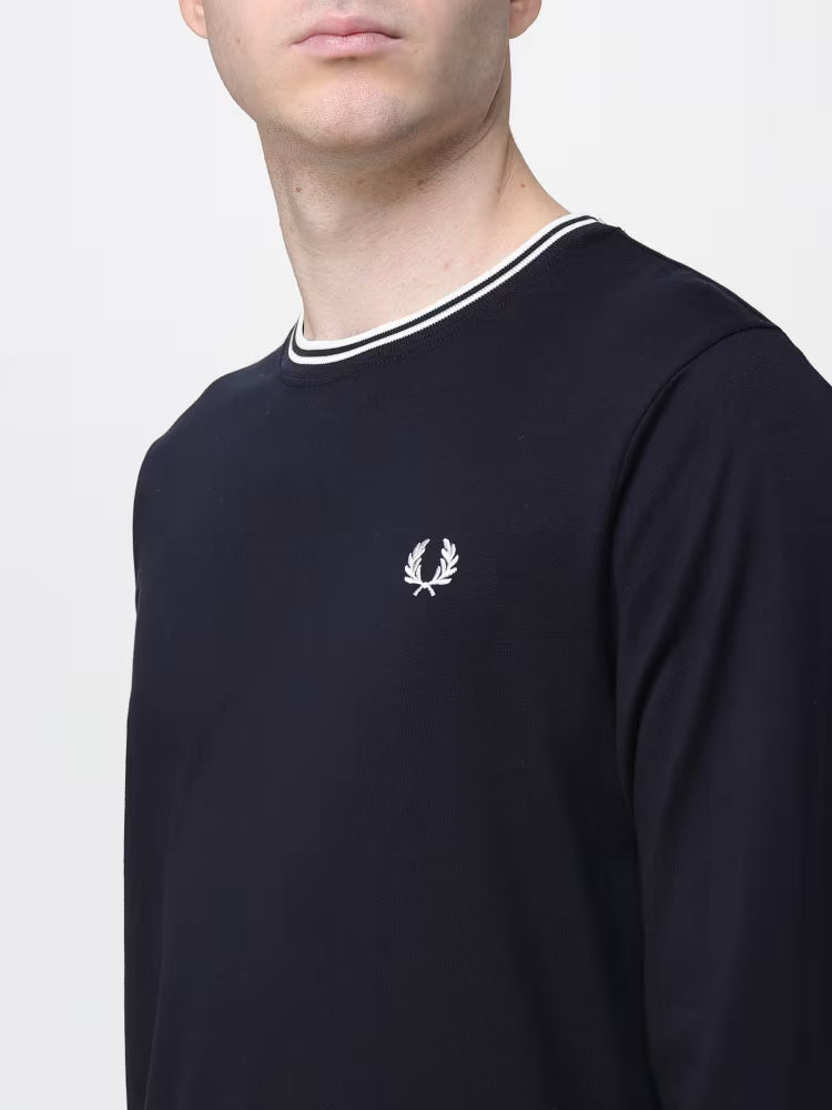 FRED PERRY LS TWIN TIPPED T SHIRT