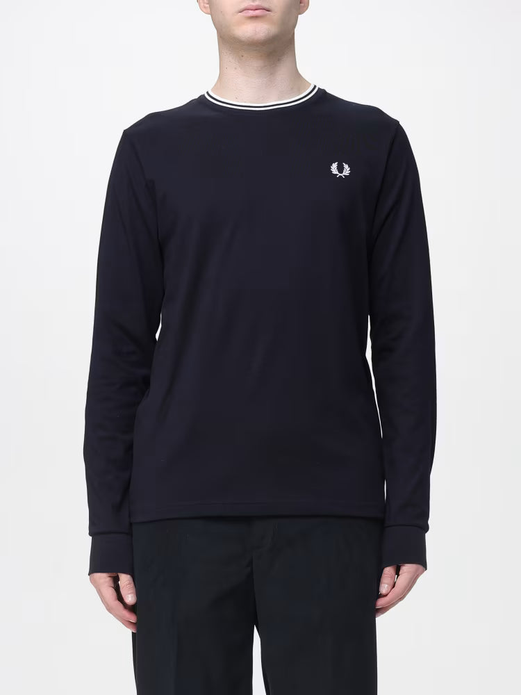 FRED PERRY LS TWIN TIPPED T SHIRT