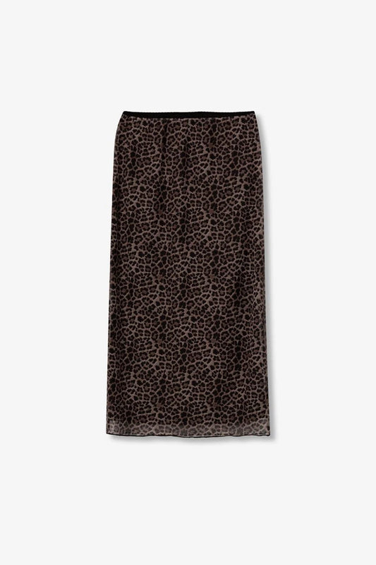 TIFFOSI BRUMA LEOPARD PRINT SKIRT