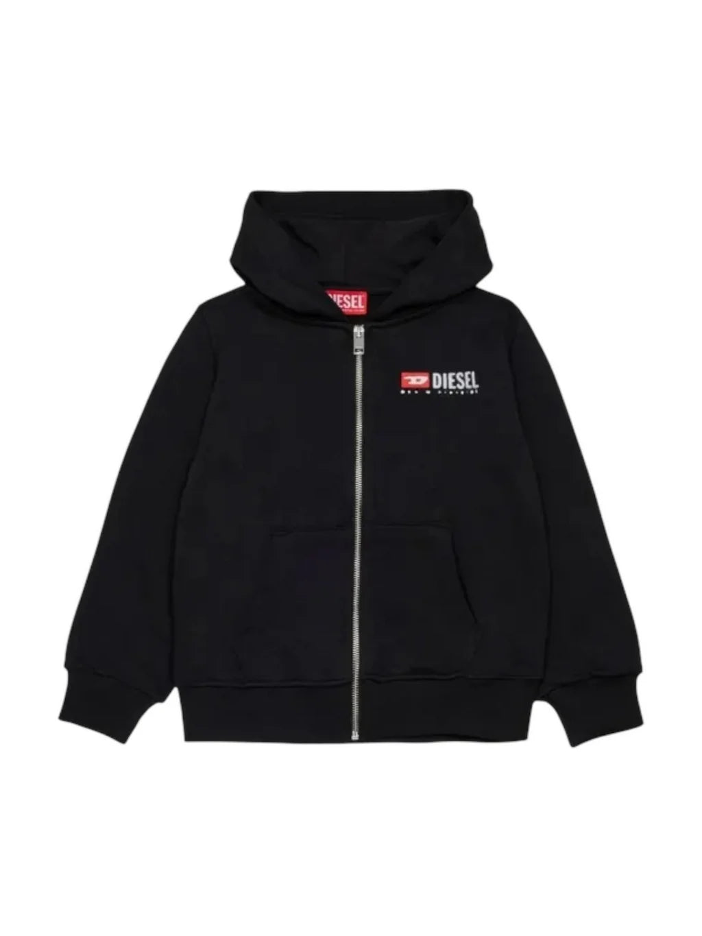 DIESEL KIDS LOGO ZIP HOODIE