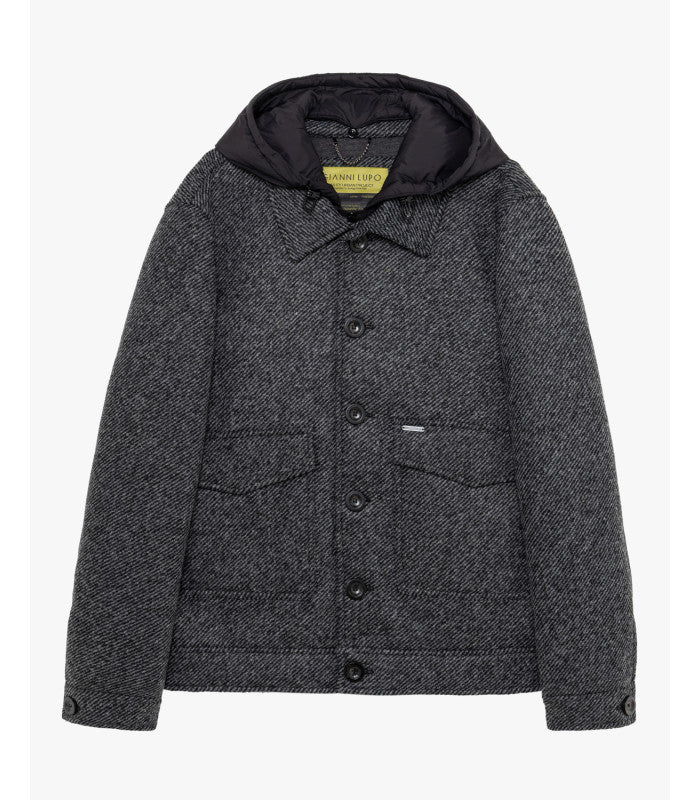 GIANNI LUPO JACKET WITH DETACHABLE VEST AND HOOD