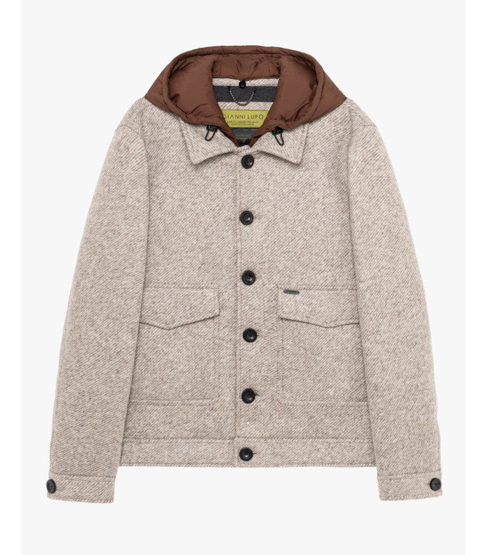 GIANNI LUPO JACKET WITH BIB AND DETACHABLE HOOD