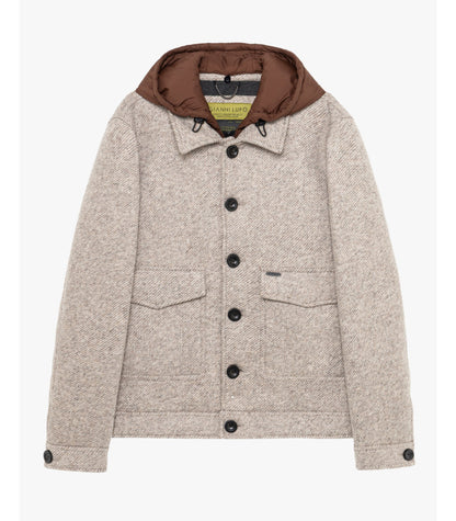 GIANNI LUPO JACKET WITH BIB AND DETACHABLE HOOD