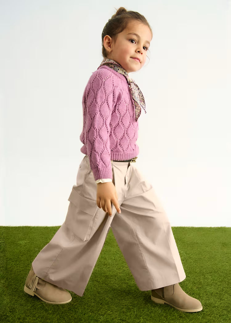 MAYORAL ABEL&LULA  GIRLS KNITTED GLITTER JERSEY