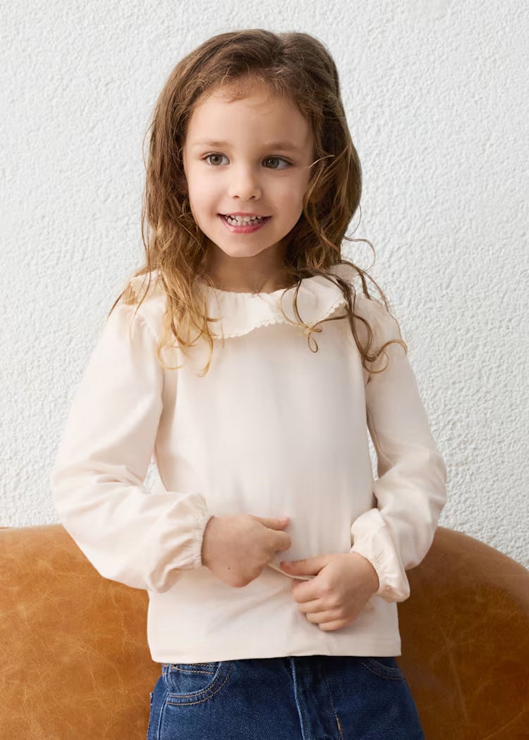 MAYORAL GIRL RUFFLE COLLAR BLOUSE