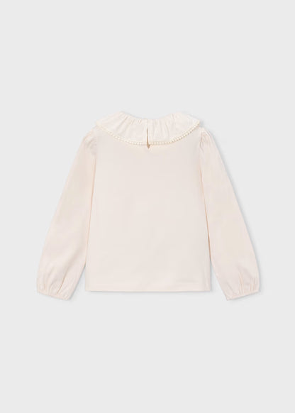 MAYORAL GIRL RUFFLE COLLAR BLOUSE