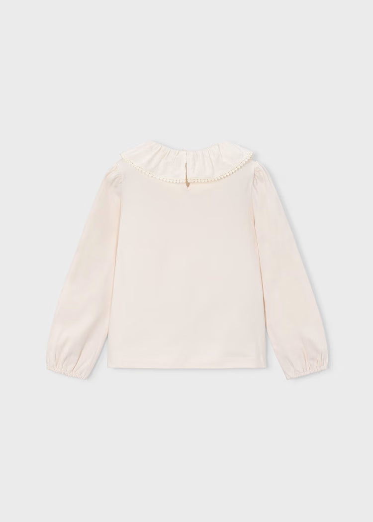 MAYORAL GIRL RUFFLE COLLAR BLOUSE