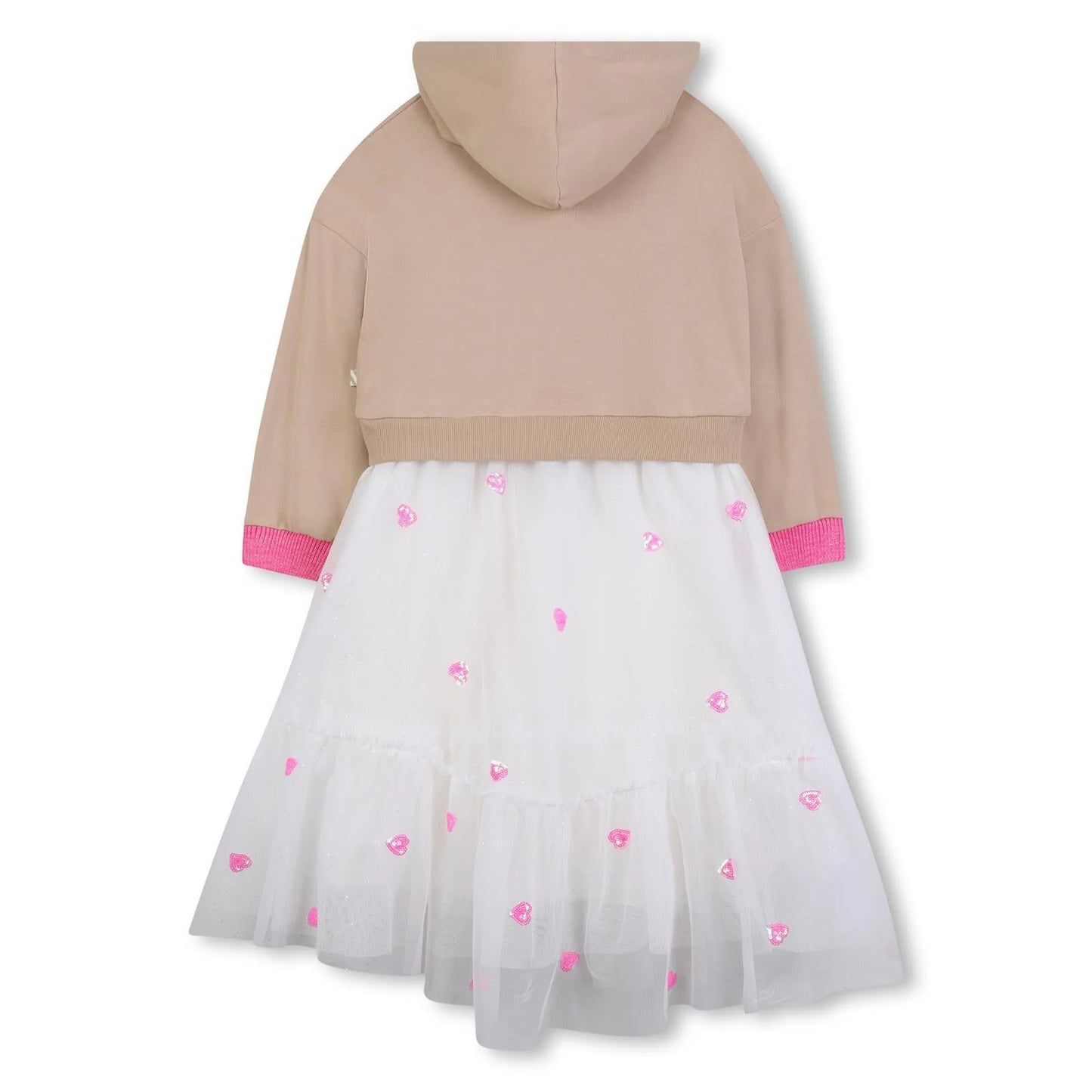 BILIIEBLUSH GIRLS HOODED TULLE DRESS