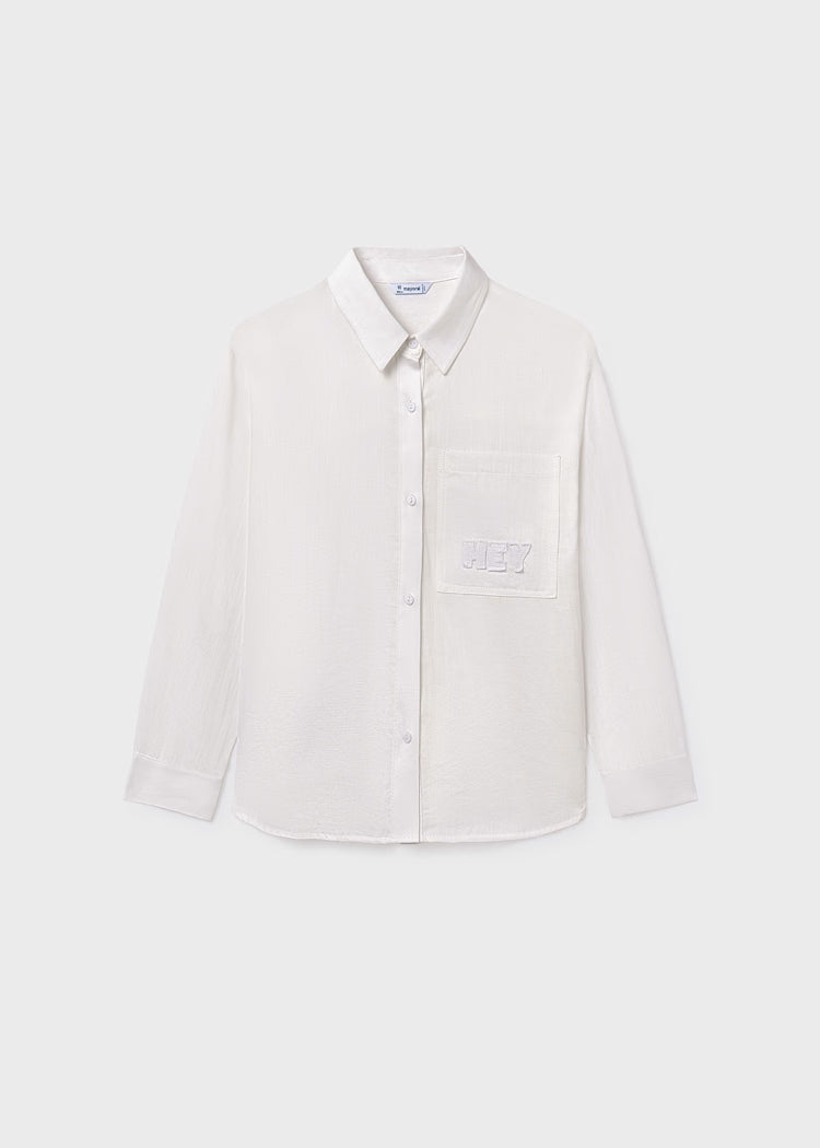 MAYORAL GIRLS POCKET BLOUSE