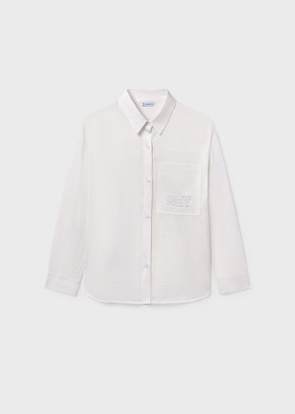 MAYORAL GIRLS POCKET BLOUSE
