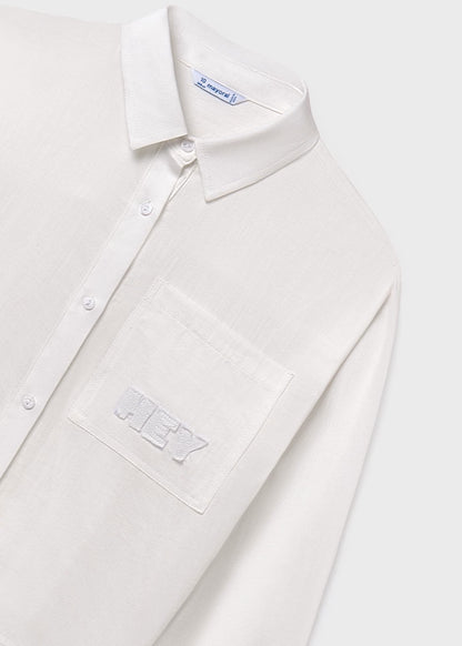 MAYORAL GIRLS POCKET BLOUSE