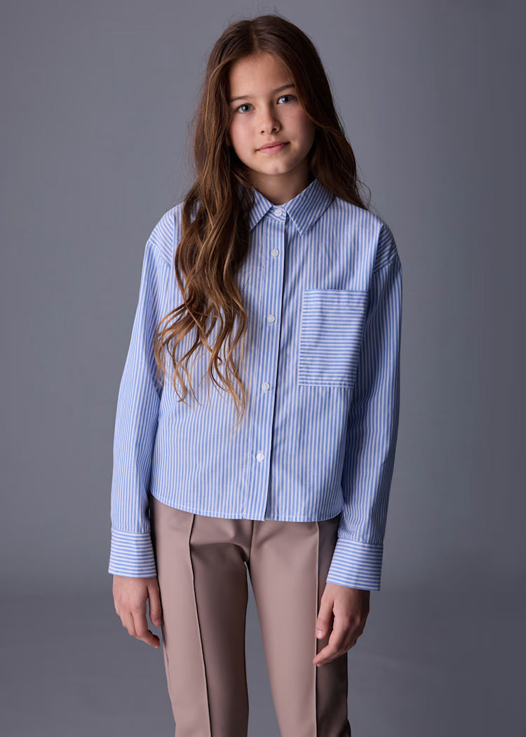 MAYORAL GIRLS POCKET STRIPED BLOUSE