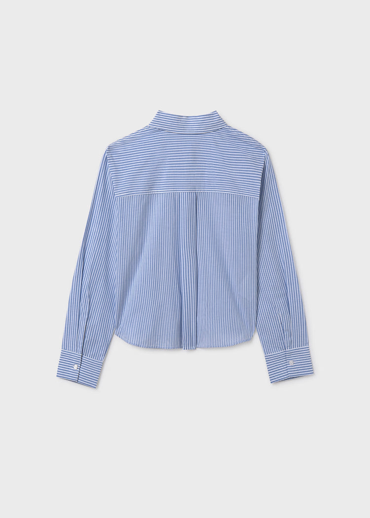 MAYORAL GIRLS POCKET STRIPED BLOUSE
