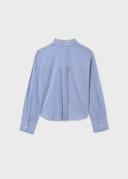 MAYORAL GIRLS POCKET STRIPED BLOUSE
