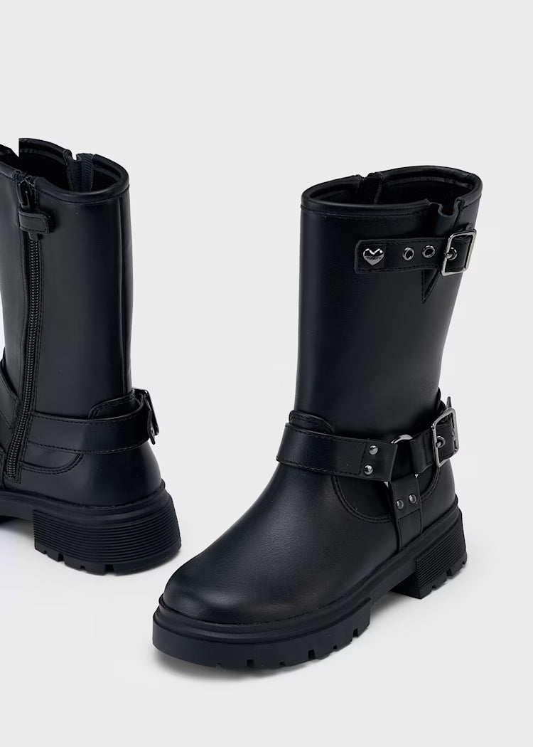MAYORAL GIRLS TALL BIKER BOOTS