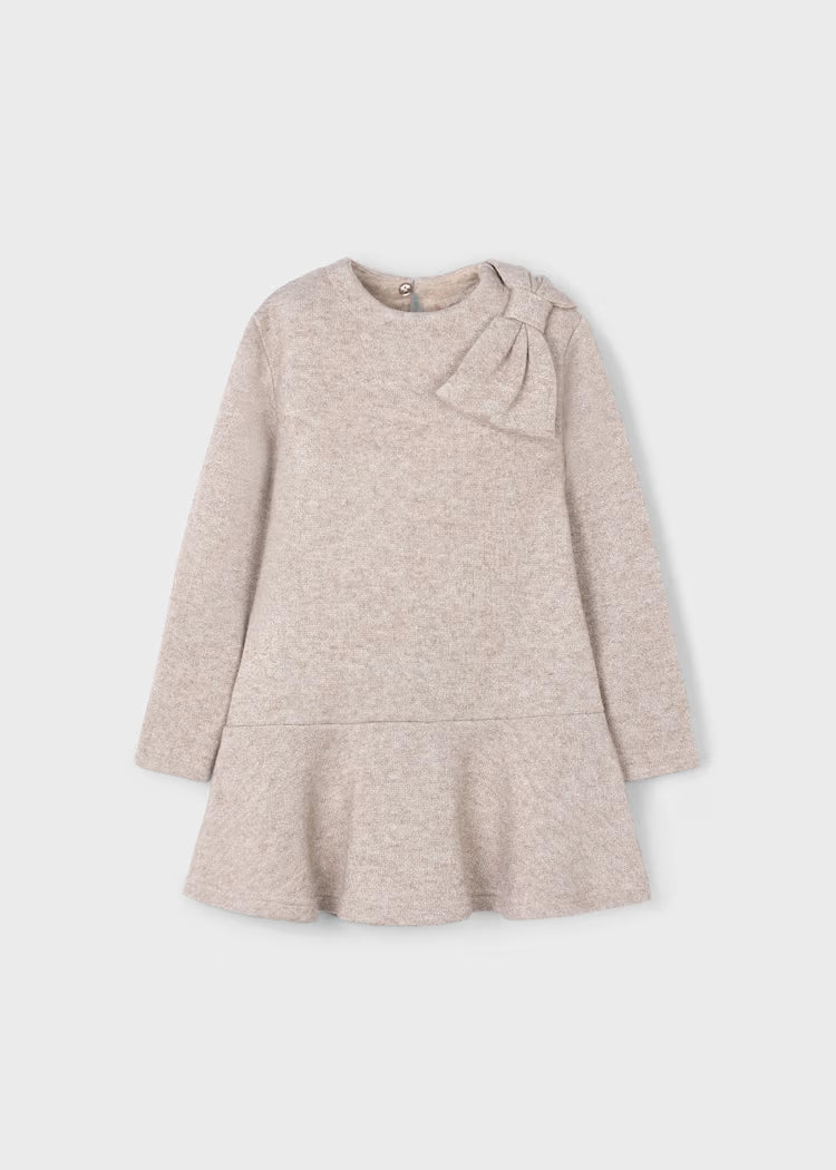 MAYORAL GIRLS BOW KNITTED DRESS